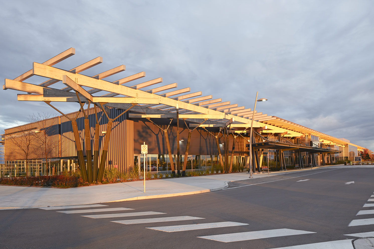 Gore Meadows Community Centre and Library, Main Entrance View From Road, Gordon + Gordon Group, Owner Representative